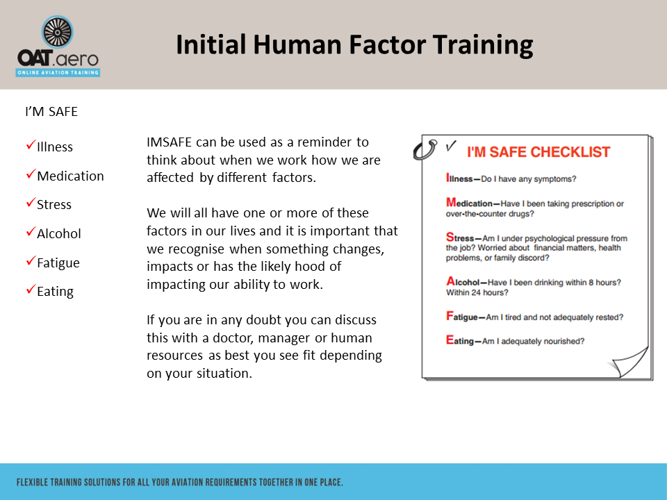 Human Factors Initial Module 4 What Are Human Factors - Online Aviation ...