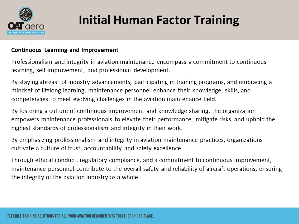 Human Factors Initial Module 11 SMS Conclusion & Going Forward - Online ...