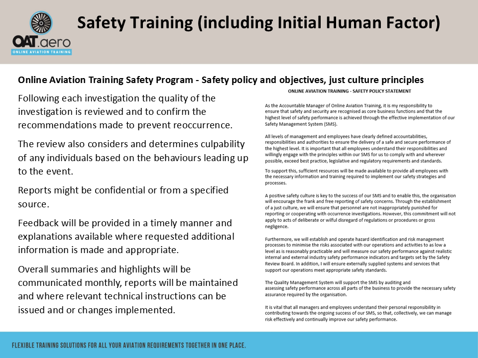 Human Factors Initial Module 11 SMS Conclusion & Going Forward - Online ...